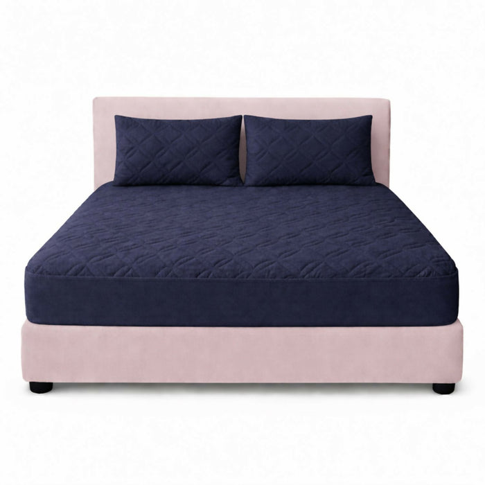 Combo protector colchon doble acolchado 140x190cm