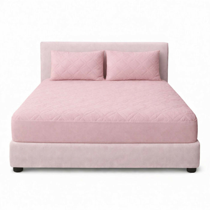 Combo protector colchon doble acolchado 140x190cm