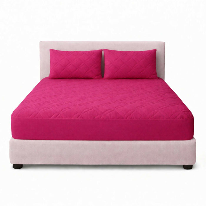 Combo protector colchon king acolchado 200x200cm