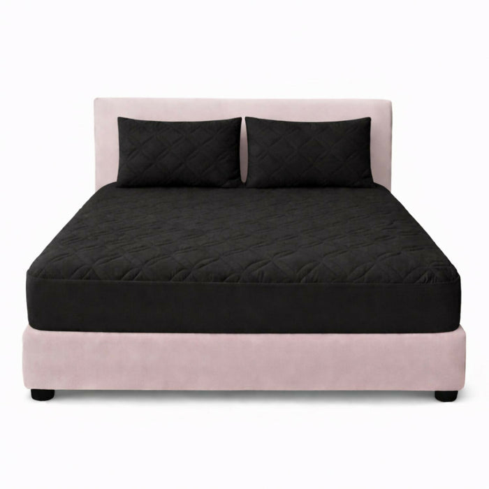 Combo protector colchon king acolchado 200x200cm