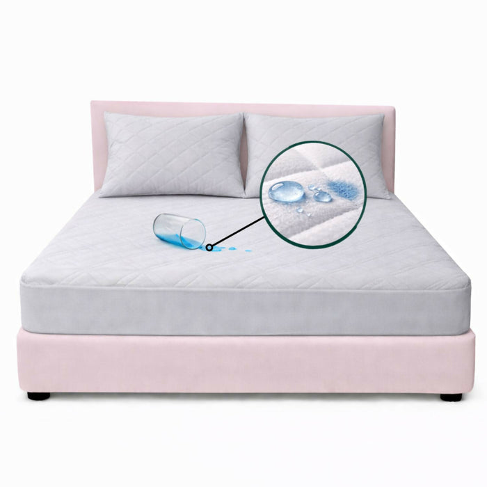 Combo protector colchon king antifluido 200x200cm