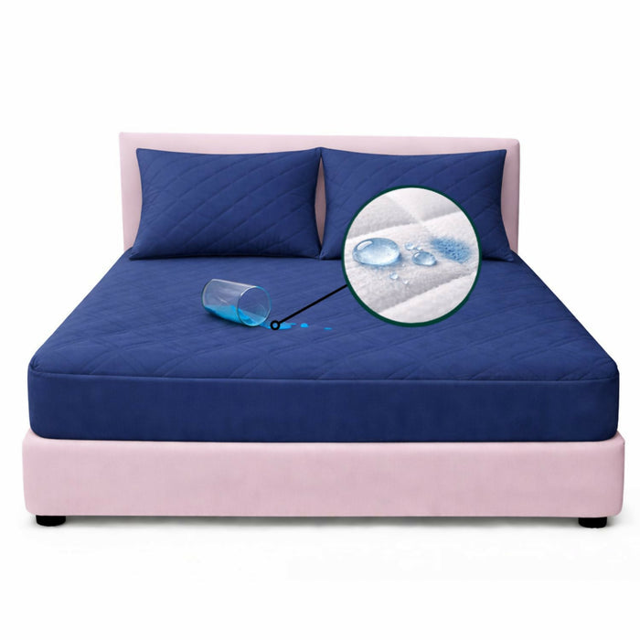 Combo protector colchon sencillo antifluido 100x190cm