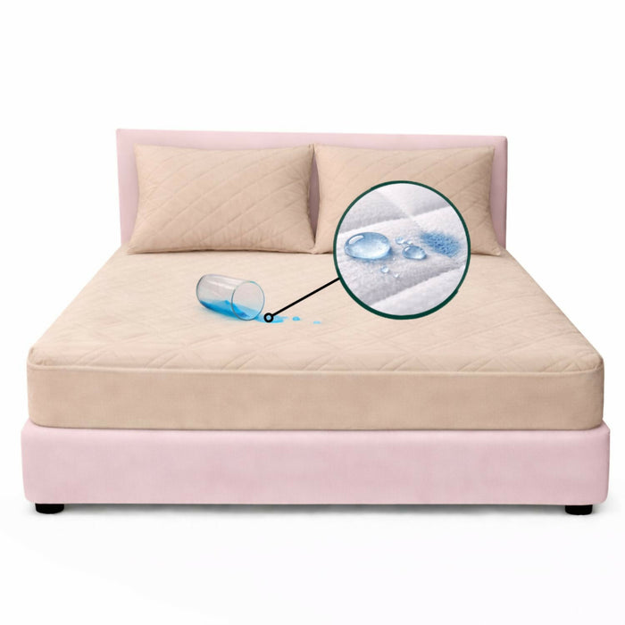 Combo protector colchon sencillo antifluido 100x190cm
