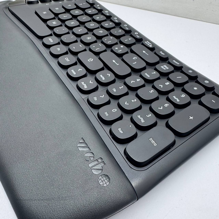 COMBO TECLADO MOUSE INALÁMBRICO ERGONÓMICO RECEPTOR USB WEIB