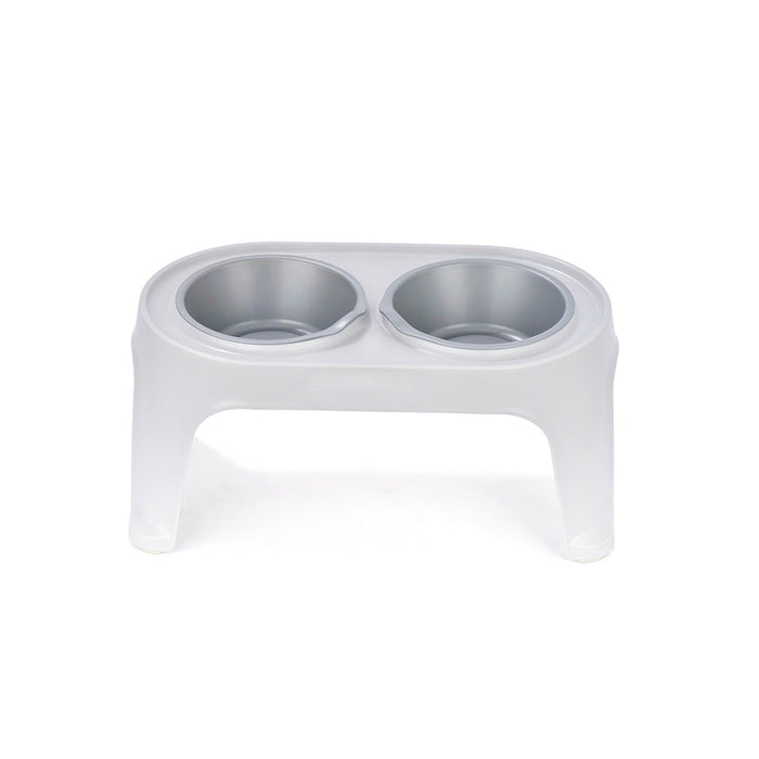 Comedero Alto para Perros Medium Gris Hielo