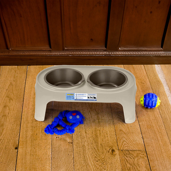 Comedero Alto para Perros Small Taupe