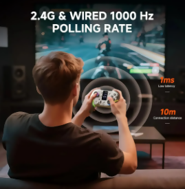 CONTROL BLUETOOTH GAMER PC/NS/IOS HALL EFFECT ECHTPOWE