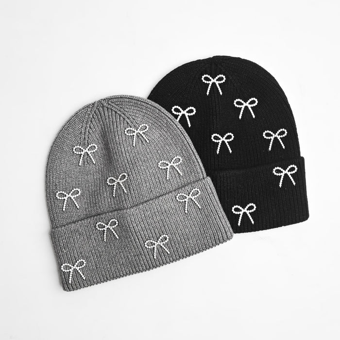 Crystal Bow Beanie
