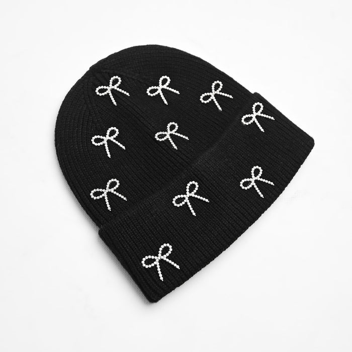 Crystal Bow Beanie