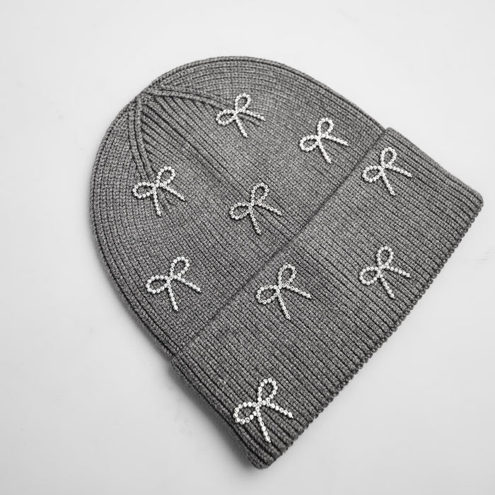 Crystal Bow Beanie