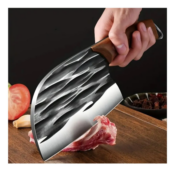 CUCHILLO PROFESIONAL HACHA COCINA ACERO INOXIDABLE JAPONÉS