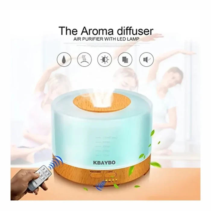 DIFUSOR DE AROMAS PURIFICADOR DE AMBIENTE + CONTROL REMOTO