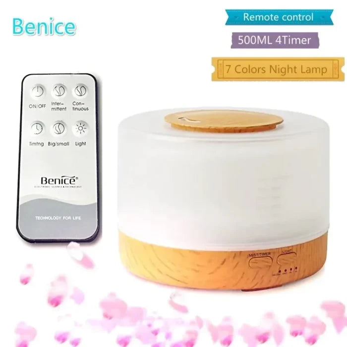 DIFUSOR DE AROMAS PURIFICADOR DE AMBIENTE + CONTROL REMOTO
