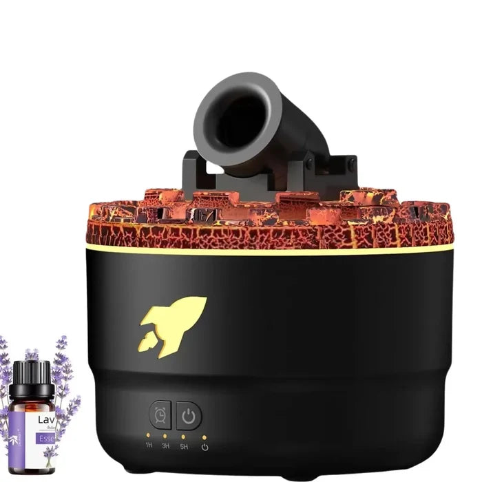DIFUSOR DE AROMAS TIPO CAÑÓN HUMIFICADOR 7 LUCES LED ESENCIA