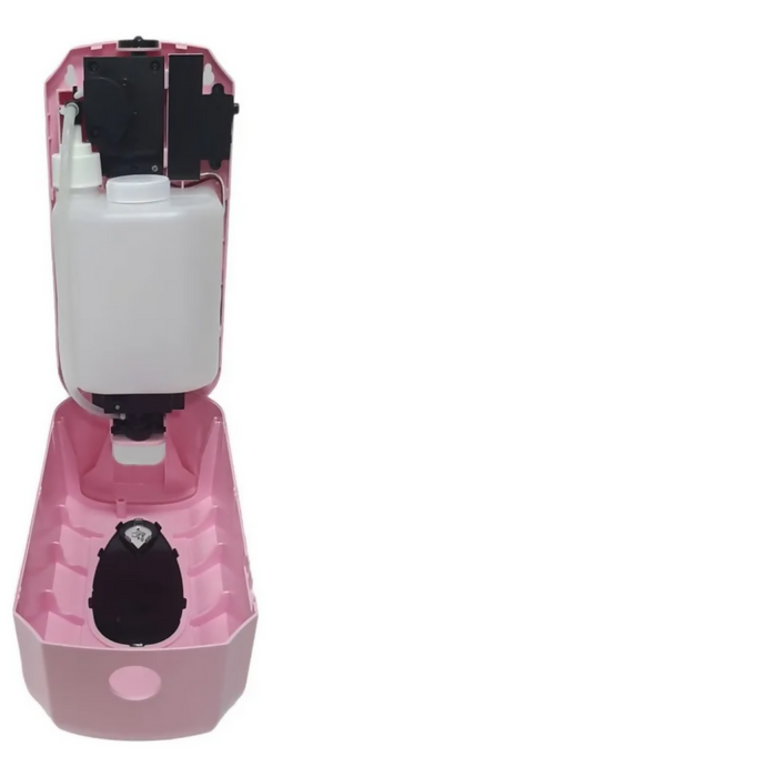 DISPENSADOR JABÓN LÍQUIDO GEL SHAMPOO RECARGABLE SENSOR BLANCO