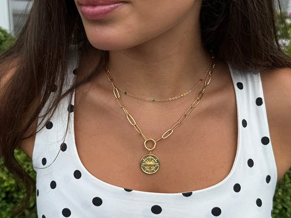 Double Sided Navigator Pendant | LINK, design your own