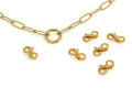 Elegant Paperclip Infinity Clasp Set | GOLD | LINK, design your own
