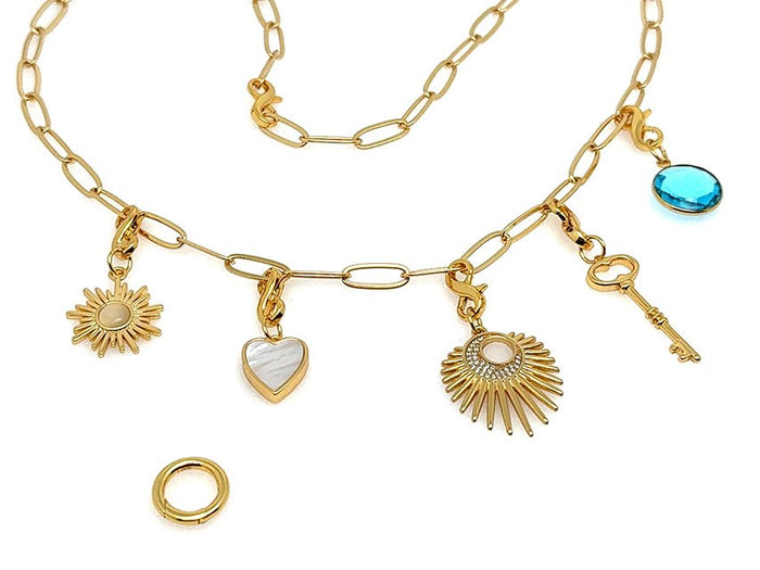 Elegant Paperclip Infinity Clasp Set | GOLD | LINK, design your own