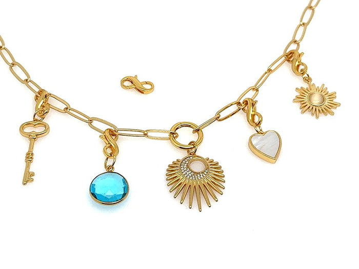 Elegant Paperclip Infinity Clasp Set | GOLD | LINK, design your own