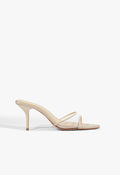 Elodie Vinyl Raffia Sandal 5 Natural Nibs Synthetic - Schutz Shoes