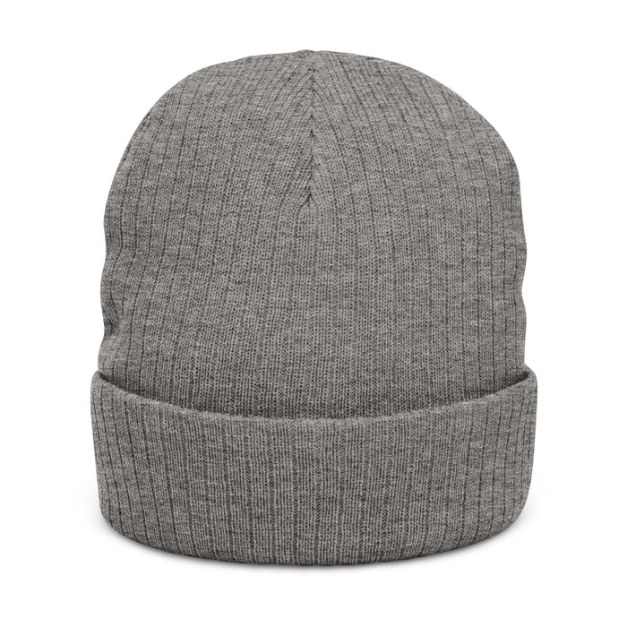 Embroidered Snowman Ribbed Knit Beanie – Cozy Winter Hat