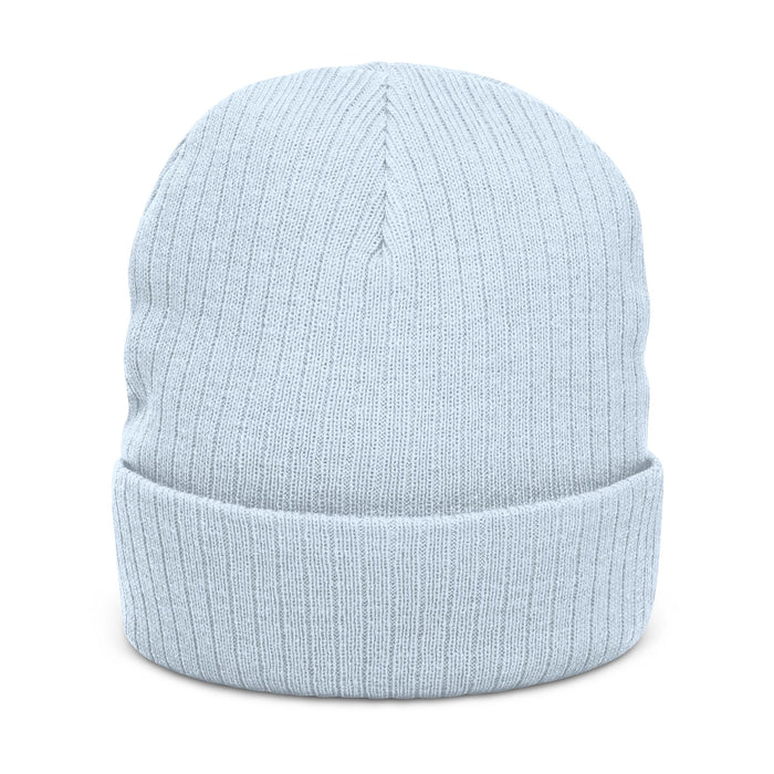 Embroidered Snowman Ribbed Knit Beanie – Cozy Winter Hat