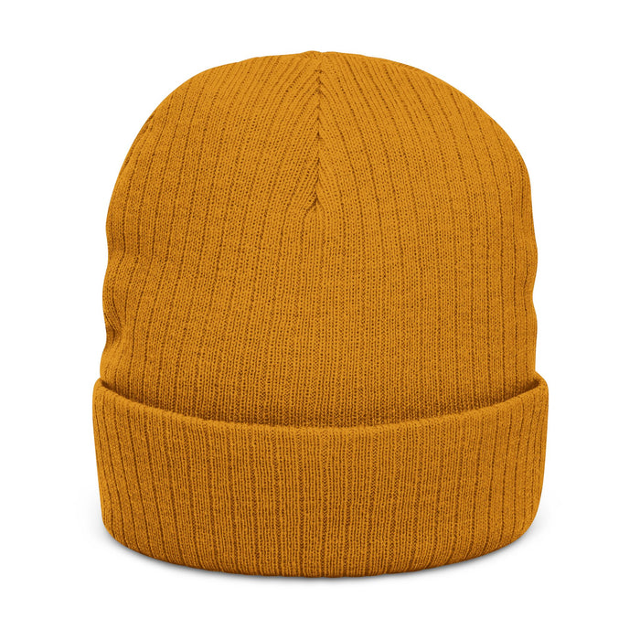 Embroidered Snowman Ribbed Knit Beanie – Cozy Winter Hat