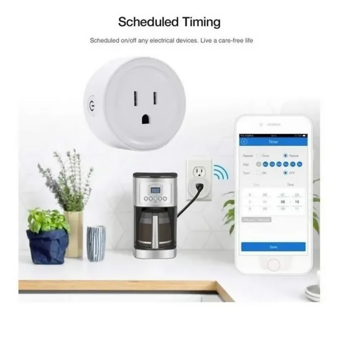 ENCHUFE INTELIGENTE TECNOHOGARJS ALEXA TUYA WIFI BLANCO ASISTENTE VIRTUAL