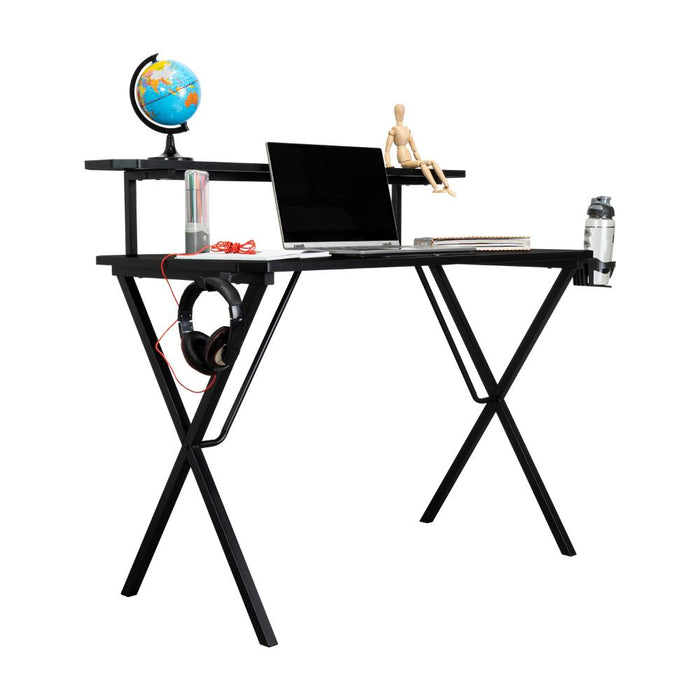 ESCRITORIO GAMER BLANCK, WENGUE, EN TABLERO 18MM