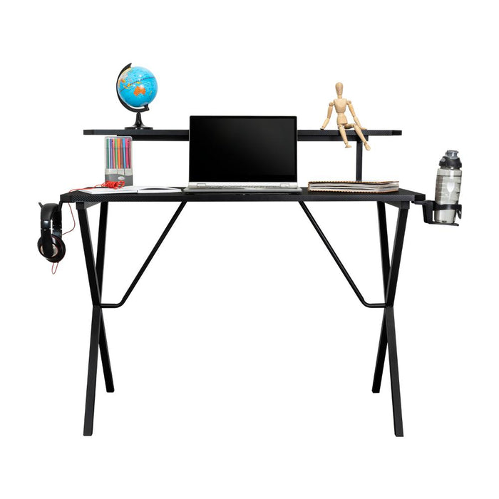 ESCRITORIO GAMER BLANCK, WENGUE, EN TABLERO 18MM