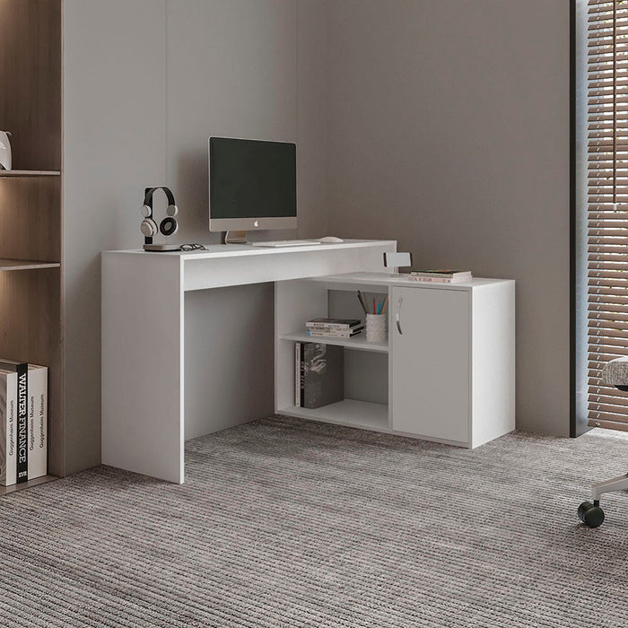 ESCRITORIO MAFE, BLANCO DUQUEZA, CON AMPLIO ESPACIO DE TRABAJO