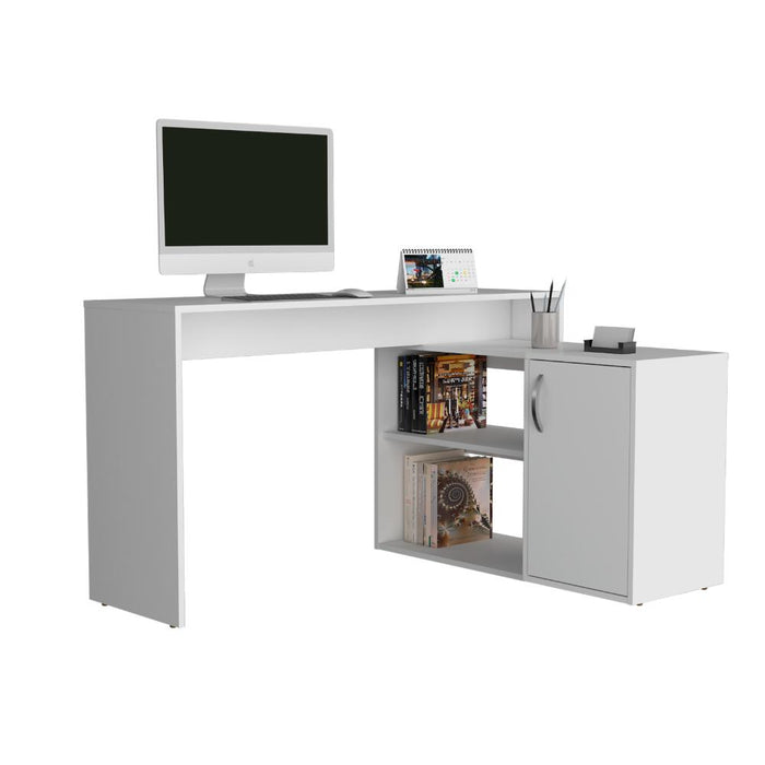 ESCRITORIO MAFE, BLANCO DUQUEZA, CON AMPLIO ESPACIO DE TRABAJO