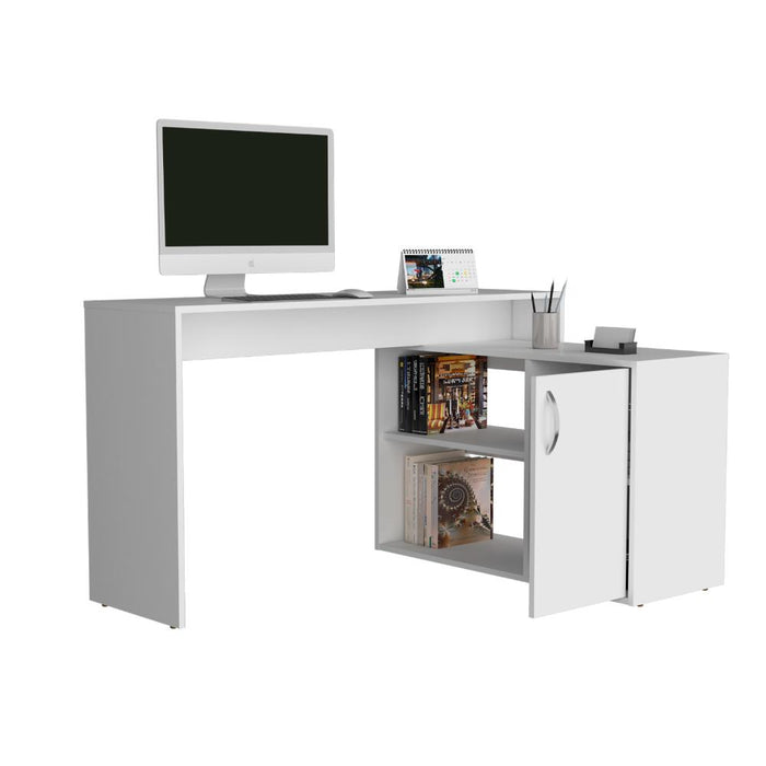 ESCRITORIO MAFE, BLANCO DUQUEZA, CON AMPLIO ESPACIO DE TRABAJO