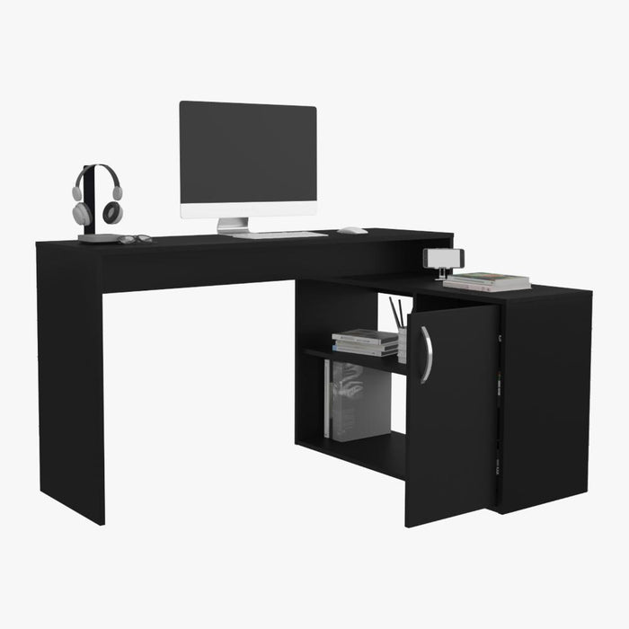 ESCRITORIO MAFE, WENGUE, CON AMPLIO ESPACIO DE TRABAJO