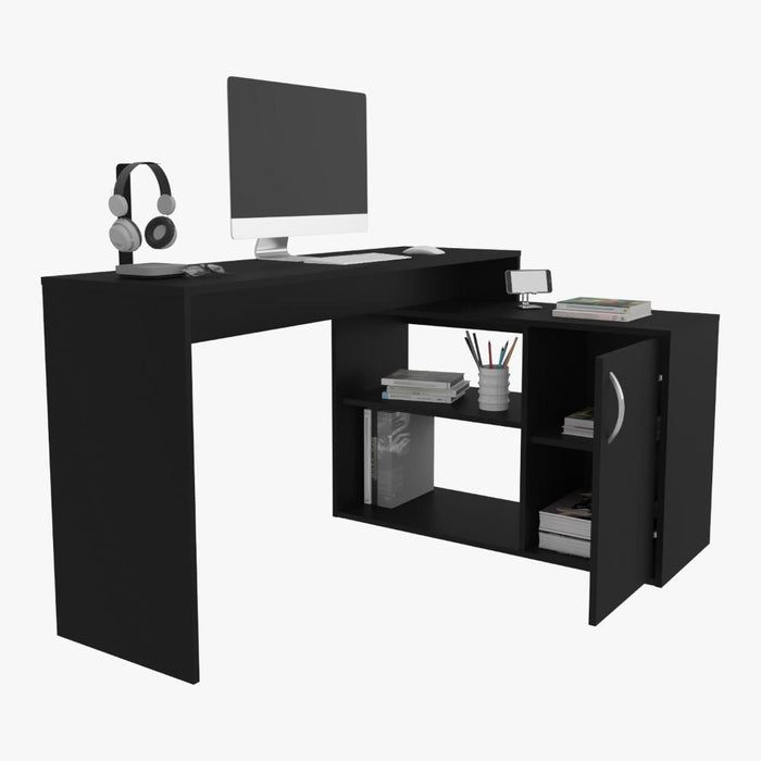 ESCRITORIO MAFE, WENGUE, CON AMPLIO ESPACIO DE TRABAJO