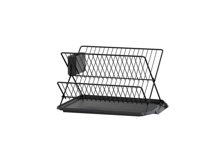 Escurridor De Platos Aqua, Negro, Metalico
