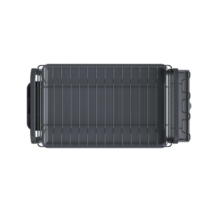 Escurridor De Platos Clarity, Negro, Metalico de 2 niveles