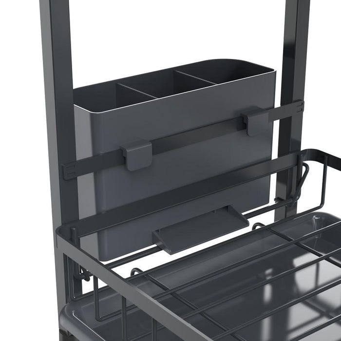 Escurridor De Platos Clarity, Negro, Metalico de 2 niveles