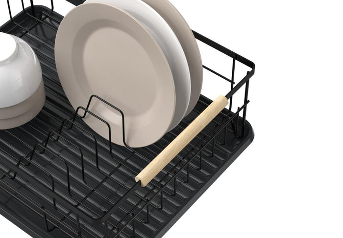 Escurridor De Platos Nova, Negro, Metalico