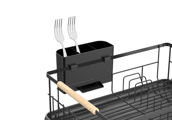 Escurridor De Platos Nova, Negro, Metalico