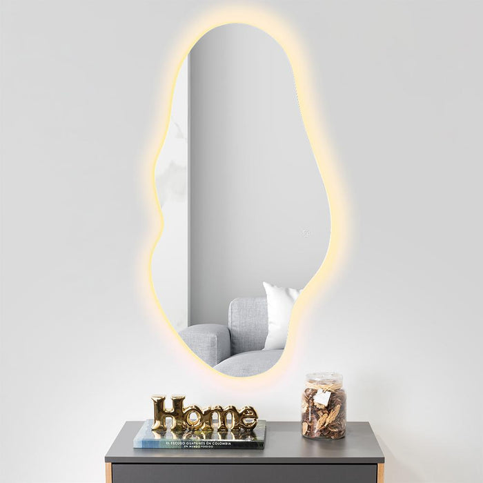 ESPEJO IRREGULAR PRAGA, LED Y TOUCH