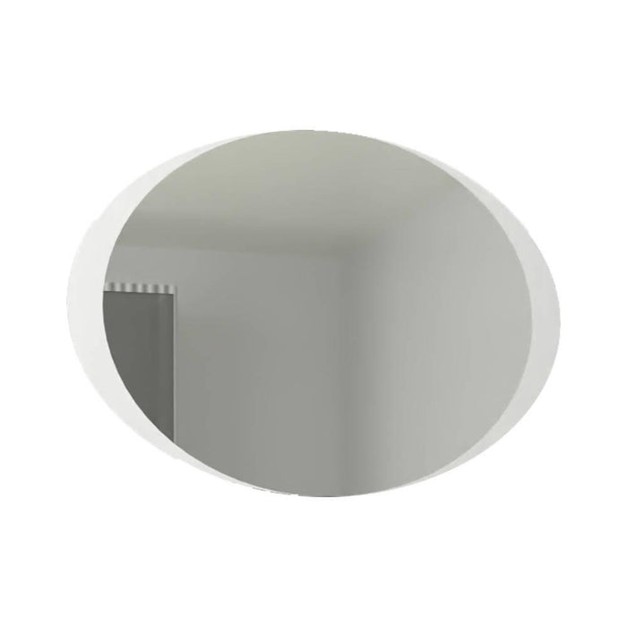 ESPEJO OVALADO VARESSE, GRIS, CON DISEÑO EN SANDBLASTING
