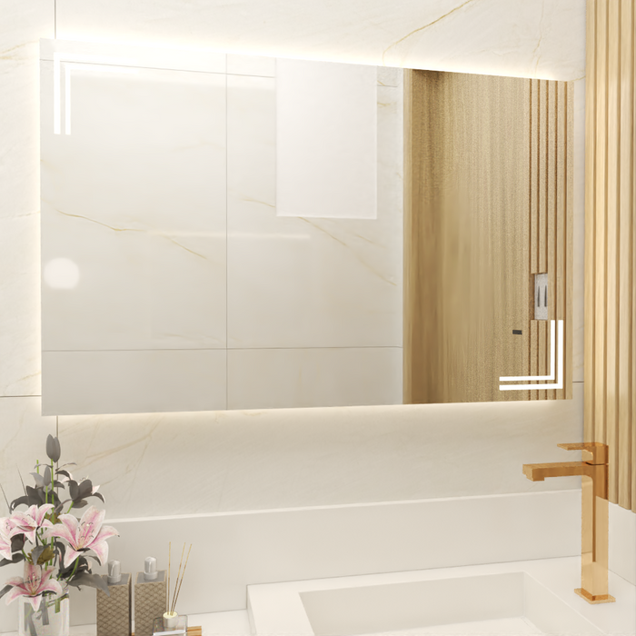 Espejo Rectangular Iberia, con Luz Led