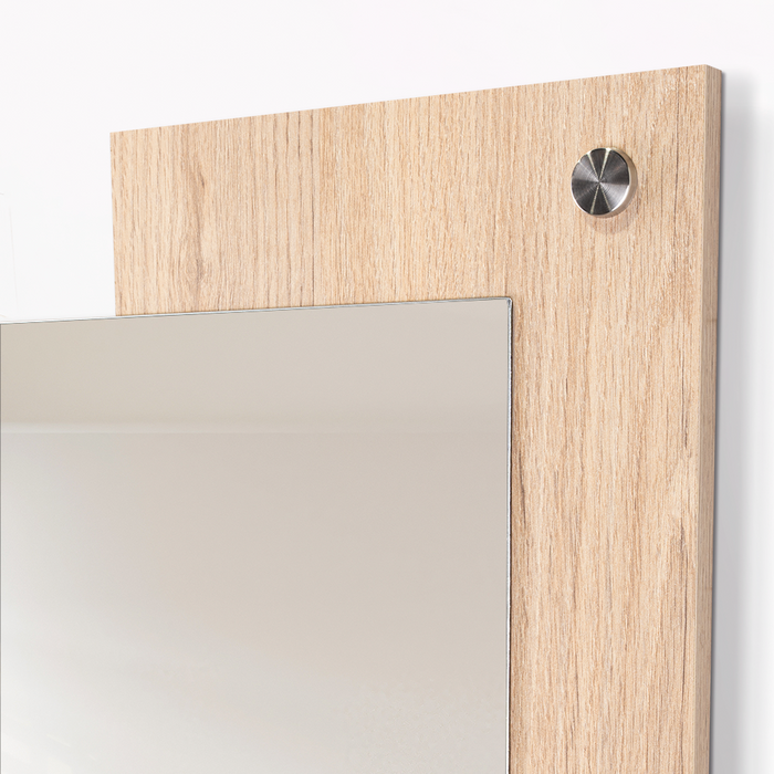 ESPEJO RECTANGULAR PADUK, COLOR MADERA CLARA