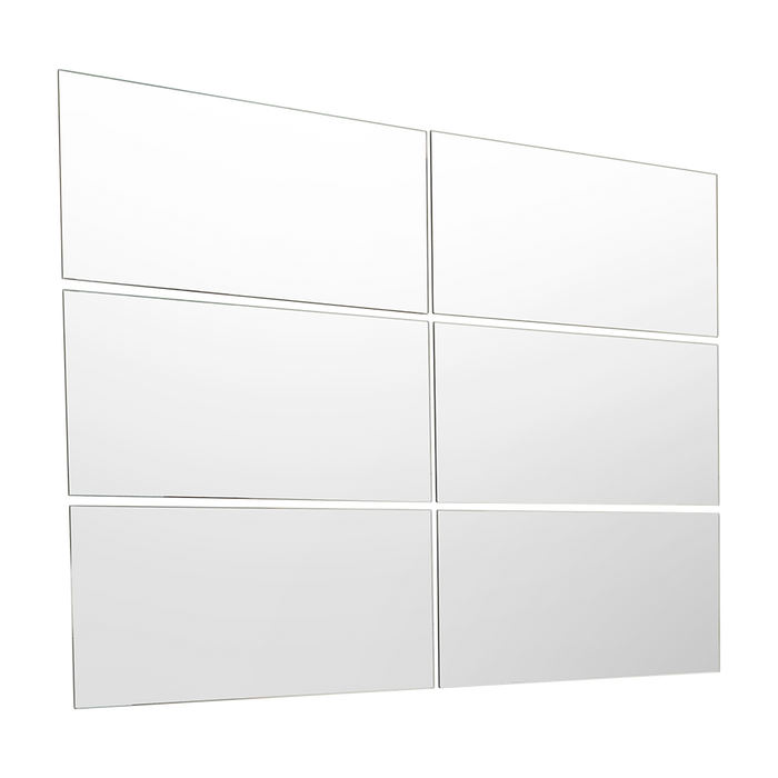 ESPEJO RECTANGULAR SIENA, GRIS, INCLUYE 6 PIEZAS