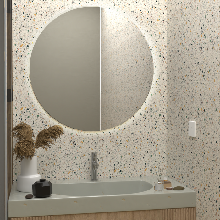 Espejo Redondo Capri 75, Luz Led