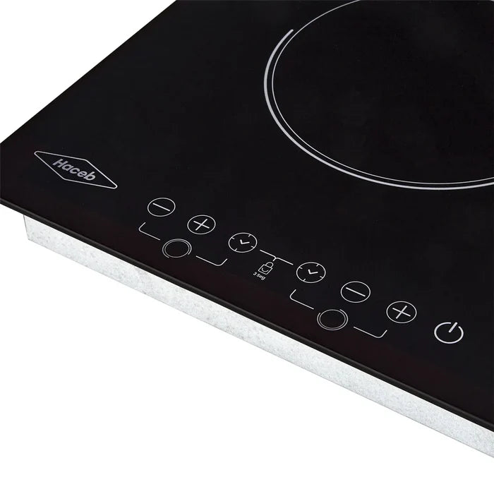Estufa de empotrar Vitrocerámica negra 30 cm eléctrica 220V Haceb