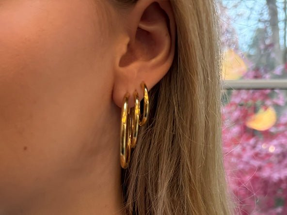 Everyday Essential Hoop Earrings | Extra Large | LINK, design your own
