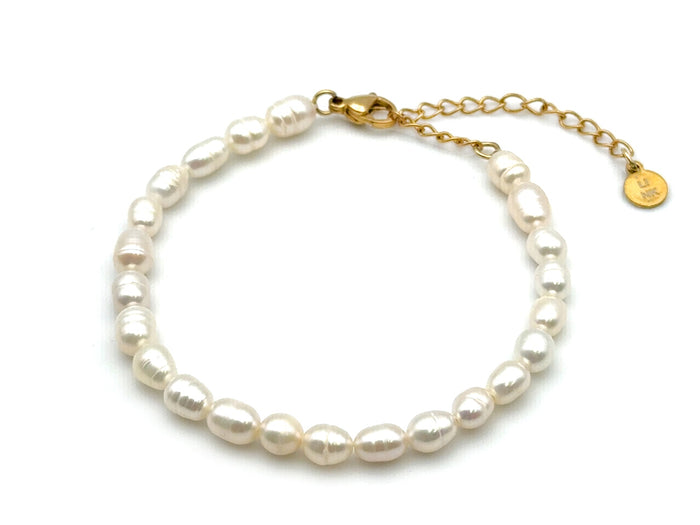 Freshwater Rice Shaped Pearl Bracelet | LINK, design your own