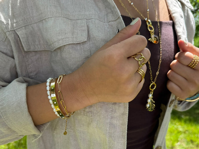 Freshwater Rice Shaped Pearl Bracelet | LINK, design your own